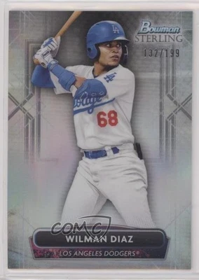 2022 Bowman Sterling Prospects Refractor /199 Wilman Diaz #BSP-100 - Image 1 of 2