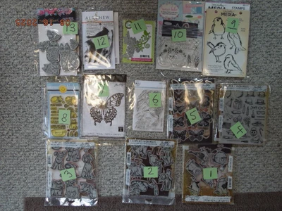06 LOTE DE 12 SELLOS TIM HOLTZ Y OTROS TROQUELES TÚ ELIGES DISEÑO ARTE Foto 1 de 2