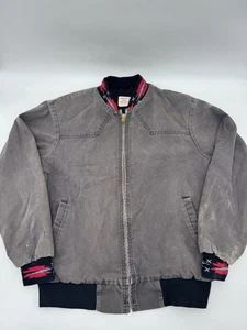 Vintage Saddle King Canvas Aztec Jacket Carhartt Style Size XL Long USA 90s Western - Bild 1 von 9