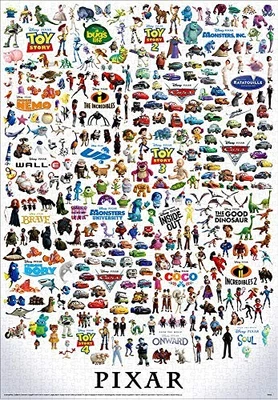 Tenyo [Made in Japan] 2000-Piece Jigsaw Puzzle Disney/Pixar Characters Great - Image 1 of 4