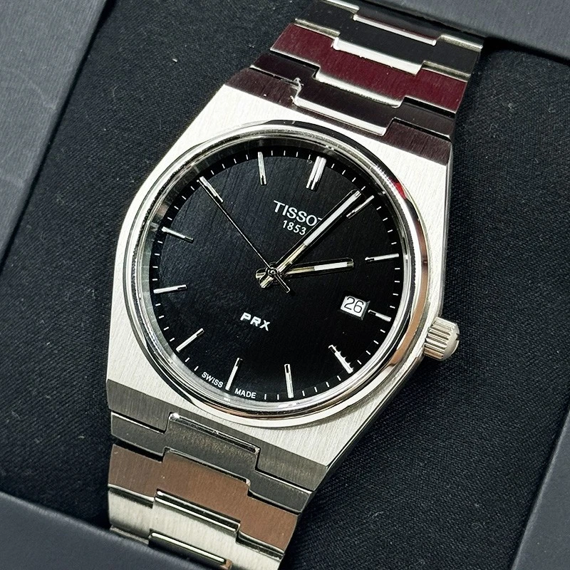 TISSOT PRX T137.410.11.051.00 Black Dial Stainless Steel Men's Quartz Watch 40mm - Image 1 of 4