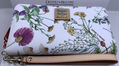 Bolso sin asas Dooney & Bourke Botanical Collection grande con cremallera alrededor de muñeca Foto 1 de 4