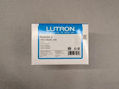 Teclado de montaje en pared Lutron RRD-W6BRL-WH Radio RA2 6 botones - ¡NUEVO! Foto 1 de 4