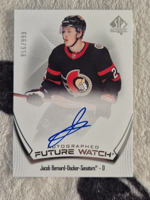 2021-22 SP Authentic Autographed Future Watch Jacob Bernard-Docker #138 956/999 - Image 1 of 2