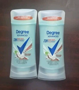 Lot of 2 Degree Advanced 72-Hour Deodorant Move Fresh Coconut Scent Exp 2/2026 - Picture 1 of 1