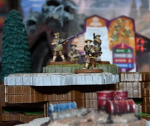 Heroscape: Ashigaru Harquebus Riflemen (4 figuras y 1 tarjeta de batalla) en muy buena condición - Imagen 1 de 2