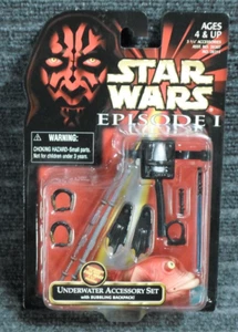 Hasbro Star Wars Episode 1 Underwater Accessory Set w/ Bubbling Backpack 1999 - Picture 1 of 3