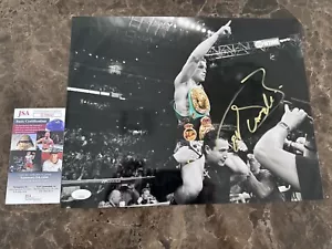 Foto autógrafa firmada por Saúl Canelo Álvarez de boxeo 11x14 certificado de autenticidad JSA - Imagen 1 de 3