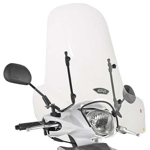 107A GIVI Parabrezza Trasparente per Piaggio Fly 150 2009-2013 SOLO LASTRA - Immagine 1 di 1