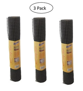 3 Pack Anti-Slip Grip Liner Mat Non Skid - Shelf and Drawer Liner 18"x47" Black - Picture 1 of 9