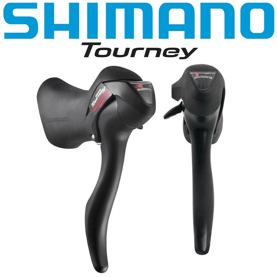 Shimano ST-A070 Tourney 2x7 Speed Road Bike Shifters - Image 1 of 2