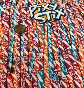 Candy * Pixy Stix * Packed * Springs Creative * 100% Cotton Remnant * 8" x 21" - Picture 1 of 4