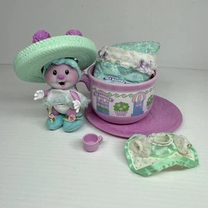 90s Tea Bunnies Sweet Slumber Carnation Mint & Cosy Posy Sweet Shoppe Playset - Picture 1 of 14