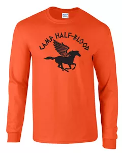 Camp Half Blood Greek Mythology Gods Men's LONG SLEEVE Tee Shirt 654 - Picture 1 of 1