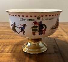 Charles Wysocki “Christmas Love 2000” Planter With Liner MINT!