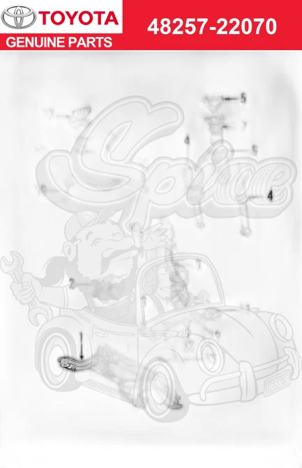 Amortiguador delantero genuino Lexus LS430 2001-2006 OEM 48257-22070 Foto 1 de 2