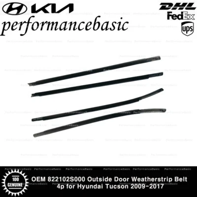Cinturón resistente al clima para puerta exterior OEM 822102S000 4p para Hyundai Tucson 2009-2017 Foto 1 de 4