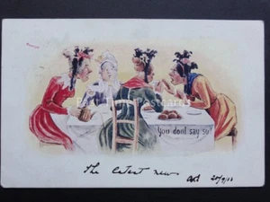 Cynicus: Women Gossip YOUN DON'T SAY SO! c1903 UB (PM) LONDON S.W DUPLEX (SW30) - Picture 1 of 1