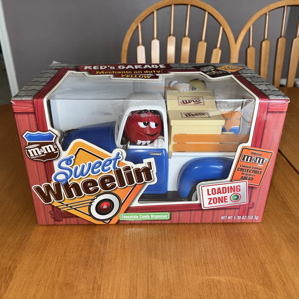 M&M Sweet Wheelin' Red's Garage Candy Dispenser