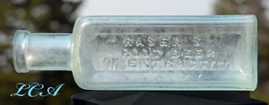 Antike RASER S Sommergetränk WURZELBIER EXTRAKT Flasche RAR Bim mundgeblasen Glas - Bild 1 von 6