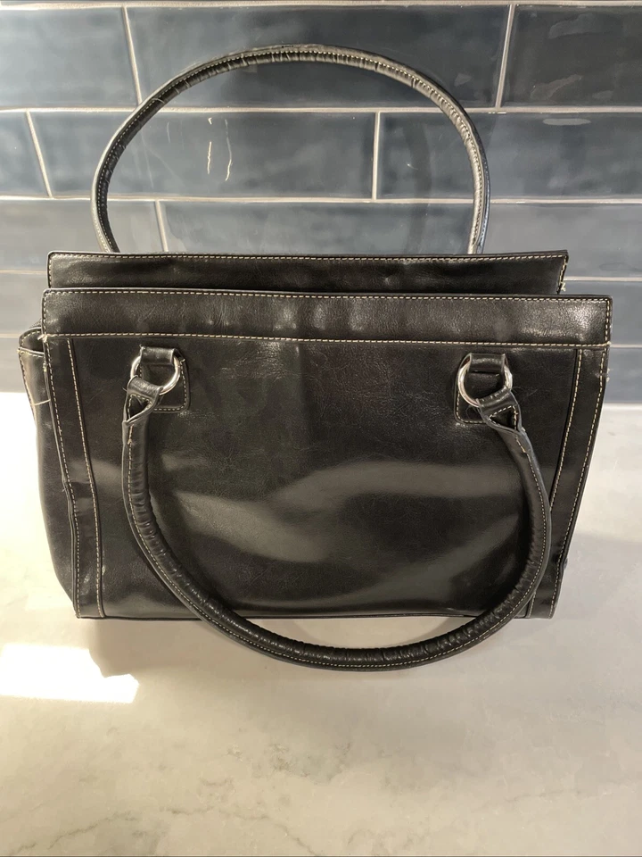 Lindo! Bolso de hombro Mundi negro rectangular para mujer, top para regazo, oficina, viaje Foto 1 de 4