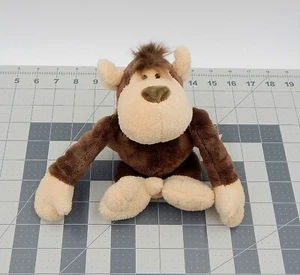 Juguete de peluche Nici Brown Monkey de 8 pulgadas para colocar flojo etiqueta oscilante coleccionable - Imagen 1 de 8