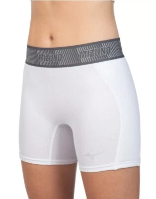 Women's Mizuno Aero Vent Padded Softball Sliding Short, XL, White - Image 1 of 4