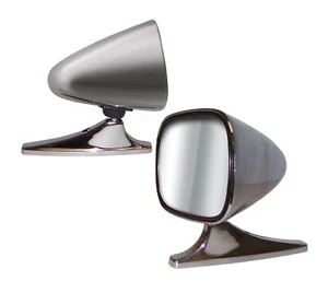 Dual Sport Universal Chrome Side View Car Mirrors 5.875” x 3.75” - Picture 1 of 7