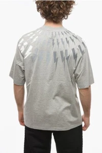 Neil Barrett Lightning/Thunder Bolt hellgrau Herren Medium T-Shirt Italien - Bild 1 von 6