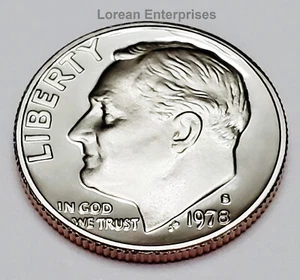 Moneda de diez centavos S Roosevelt 1978 revestida ✼ prueba✼ bu - Imagen 1 de 2