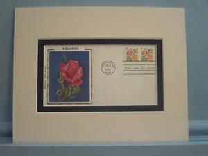 Honoring Flowers - The Aquarius Rose & the First Day Cover of of its own Stamp - Picture 1 of 1