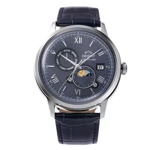 Orient Bambino RA-AK0806L Sun and Moon Classic Automatic Leather Mens Watch - Picture 1 of 6