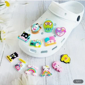 12pcs Cute Sanrio Rainbow Series Fits Croc Accessories Shoe Jewelry Charms - Picture 1 of 6