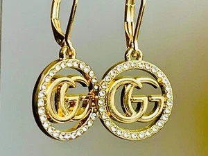 GG Earrings Gucci Crystal's - Picture 1 of 7