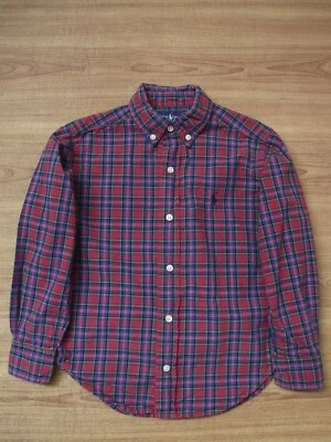Camisa Ralph Lauren Multicolor Cuadros Azul Logo Poni Abotonada ~Niños 4~ Foto 1 de 4