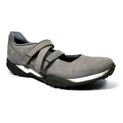 Timberland Inteligente Gris Cuero Ajustable Mary Jane Pisos Mujer Talla 8.5 M Foto 1 de 4