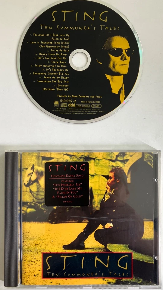 Sting - Ten Summer´s Tales (12 Track CD Album guter Zustand)  VG   - Bild 1 von 2