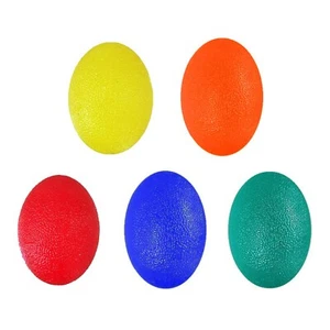 Adore Pro Stress Ball Therapy Relief 5 Squeeze Balls Egg Hand Grip Exercise Ball - Picture 1 of 9