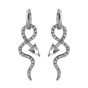 Ohrring Rund Schlaufen Ohrringe Schlange Ear Cuff Ohrhänger - Bild 1 von 12