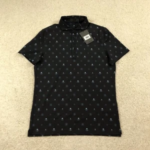 Camisa polo de golf G/Fore para hombre pequeña con estampado de calaveras de plomo - Imagen 1 de 9