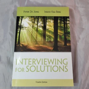 Interviewing for Solutions Lehrbuch 4. Aufl. Peter De Jong & Insoo Kim Berg Buch - Bild 1 von 2