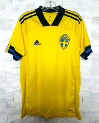 adidas 2020-21 SWEDEN HOME Jersey - Yellow/Navy (FH7620) - Image 1 of 4