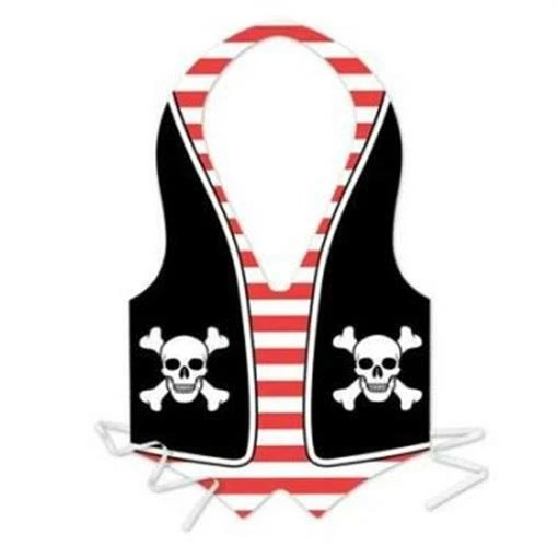 Chaleco pirata de plástico tamaño completo pirata fiesta de cumpleaños favores suministros de Halloween Foto 1 de 1