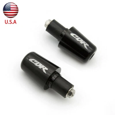 Para CBR600RR CBR1000RR 2004-2014 CNC Manillar Extremos Manija Agarre Tapones Logo CBR Foto 1 de 4