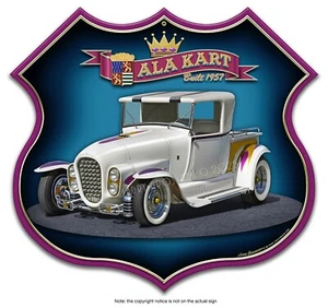 Letrero de metal Barris ALA KART HOT ROD de Larry Grossman - Imagen 1 de 2