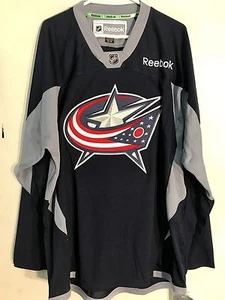 Reebok Practice NHL Jersey Columbus Blue Jackets Team Navy sz M - Picture 1 of 1