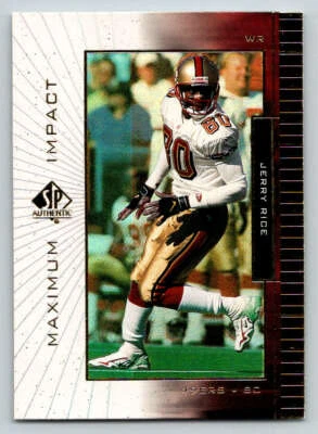 1999 SP Authentic Maximum Impact #MI1 Jerry Rice (ref 220421) - Image 1 of 2