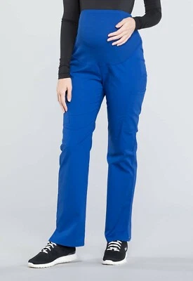 Pantalón Cherokee Workwear para mujer maternidad pierna recta WW220P XL Petite Royal Foto 1 de 3