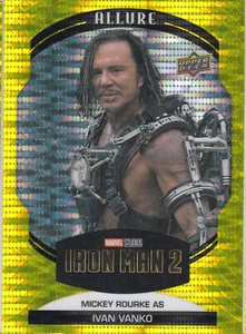 2023 UDeck Marvel Allure 6 Mickey Rourke As Ivan Vanko Yellow Taxi Parallel Card - Picture 1 of 1