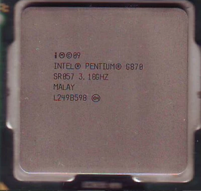 Intel Dual Core Pentium G870 3.10 GHz CPU Processor SR05S - USED - TESTED!! - Image 1 of 4